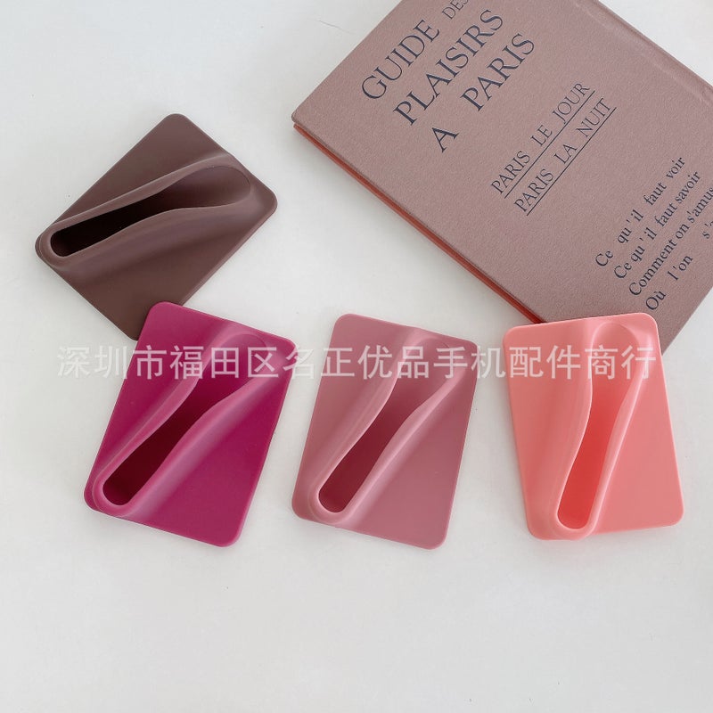 Silicone Lipstick Lip Glaze Lip Balm Mobile Phone Case Universal Bracket Adhesive For Iphone15Pro Accessories - Image 4
